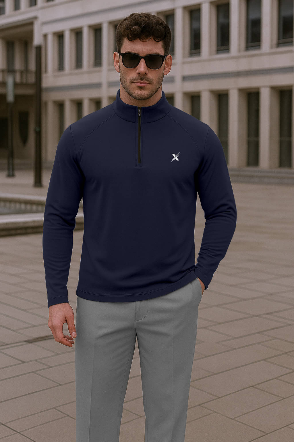 FTX Men Polyester Regular Fit Solid T-Shirt ( Navy ) FTX Men Polyester Regular Fit Solid T-Shirt ( Navy )