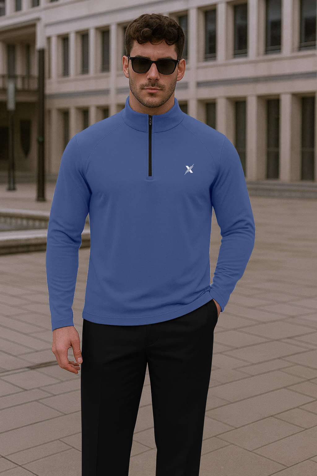 FTX Men Polyester Regular Fit Solid T-Shirt ( Indigo ) FTX Men Polyester Regular Fit Solid T-Shirt ( Indigo )