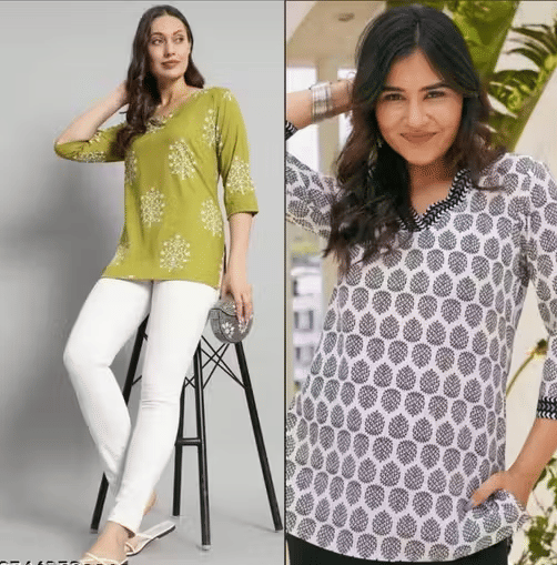 Generic Women Rayon Printed Straight Kurti ( Multicolor ) Generic Women Rayon Printed Straight Kurti ( Multicolor )