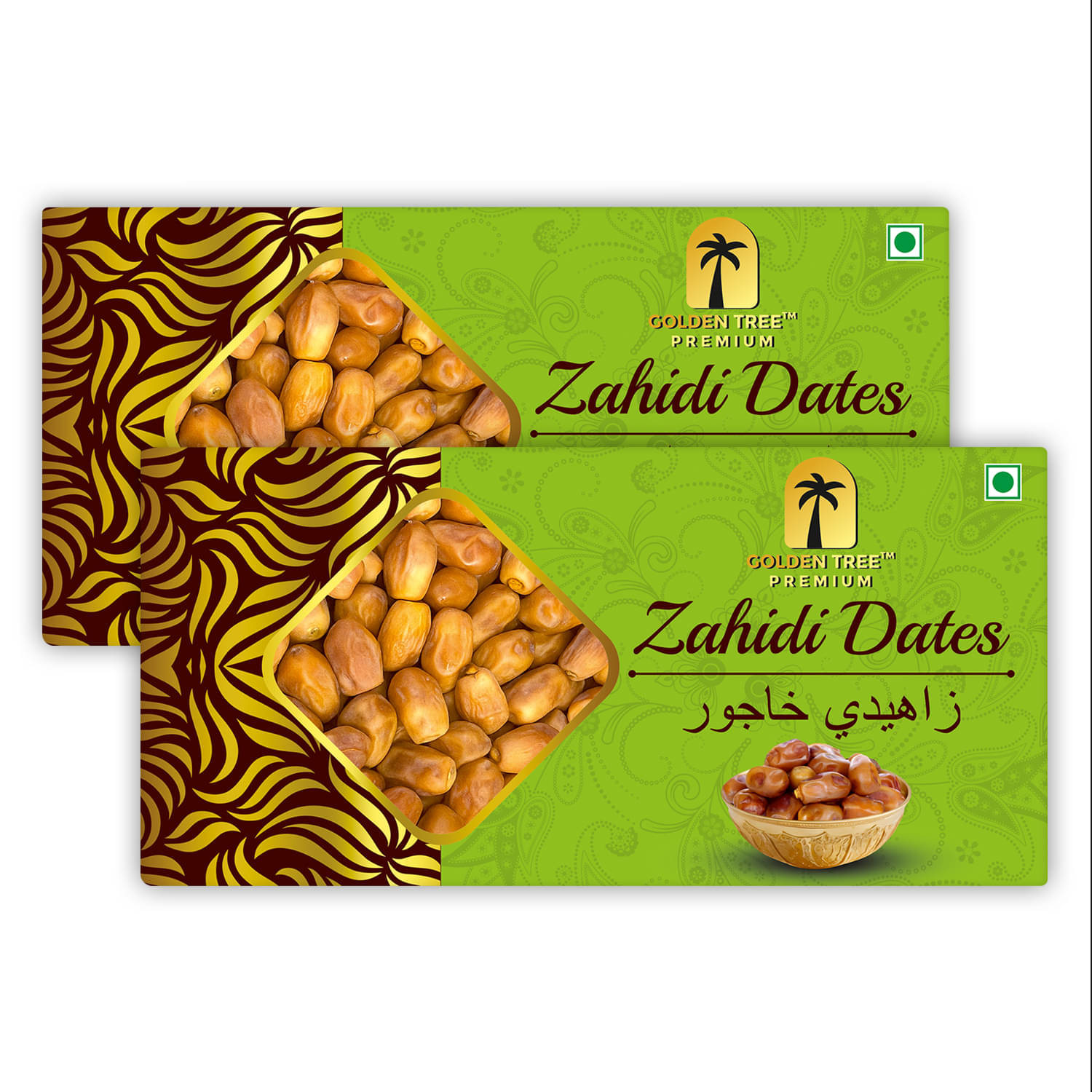     			Golden Tree Zahidi Dates Iraqi Khajoor Rich in Fibre & Minerals Fresh Sweet Nutritious Dry Dates for Energy Boost 2x1Kg