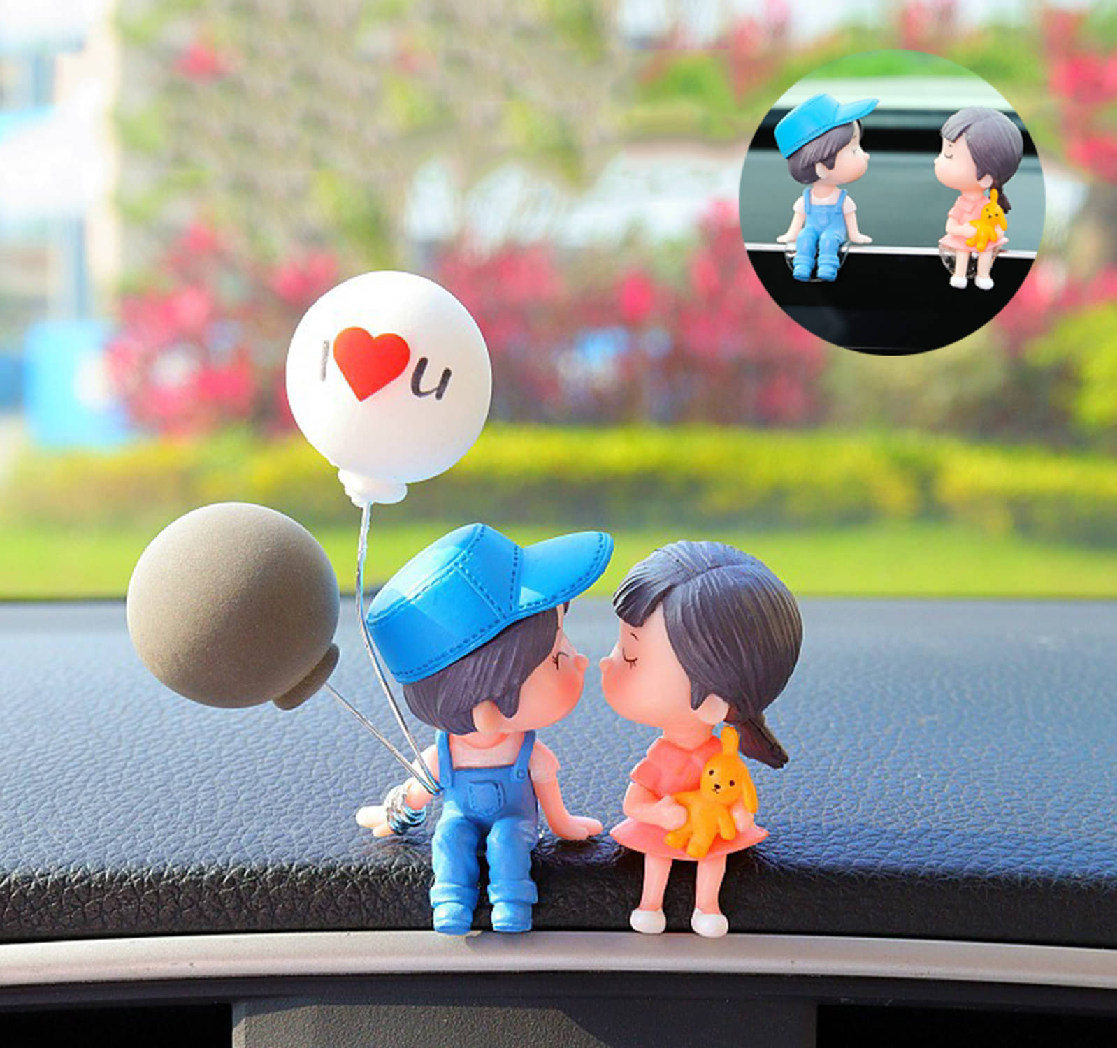 Gopalvilla Pack Of 1 Plastic Love Couple Car Interior Decoration Accessories Gopalvilla Pack Of 1 Plastic Love Couple Car Interior Decoration Accessories