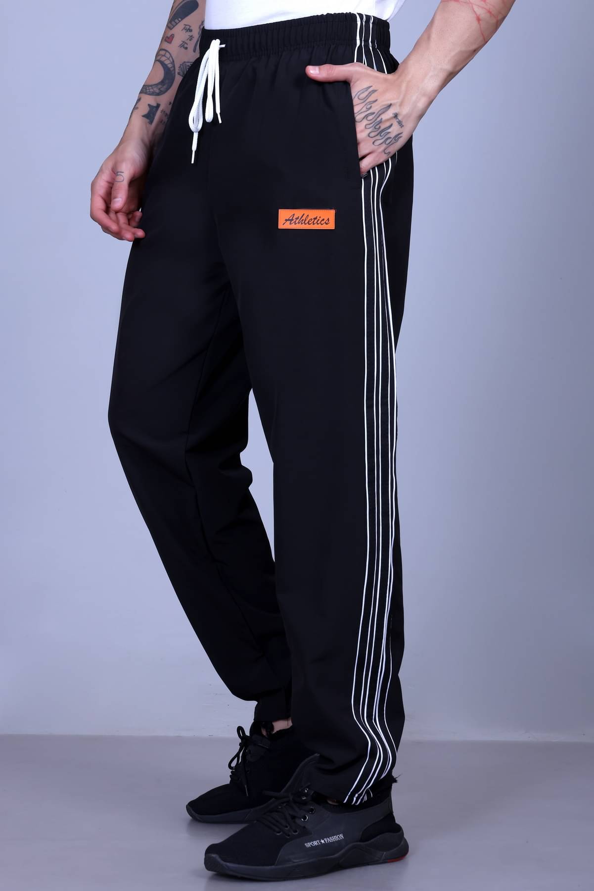 HVBK Black Polyester Men's Trackpants ( Pack of 1 ) HVBK Black Polyester Men's Trackpants ( Pack of 1 )