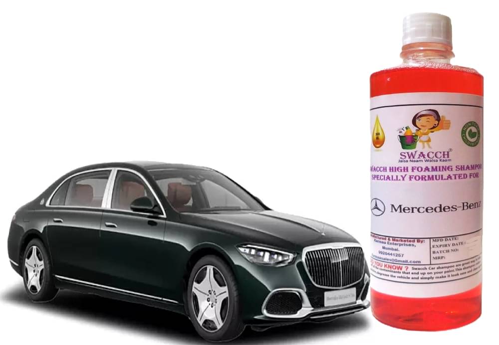     			High Foaming Car Shampoo Formulated For Mercedes Benz Maybach S-Class I Non-Toxic Formula I Ph Balanced I Super Saver Pack I Premium Wax Formulation I Glossy & Shine I 500ml