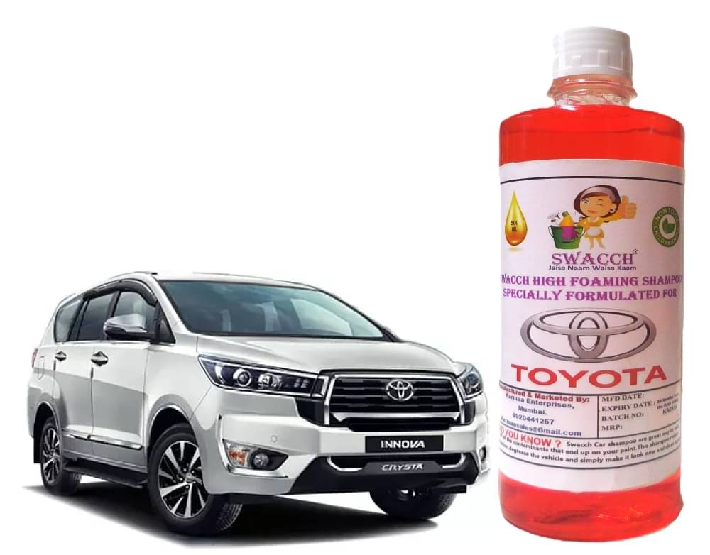     			High Foaming Car Shampoo Formulated For Toyota Innova Crysta I Non-Toxic Formula I Ph Balanced I Super Saver Pack I Premium Wax Formulation I Glossy & Shine I 500ml