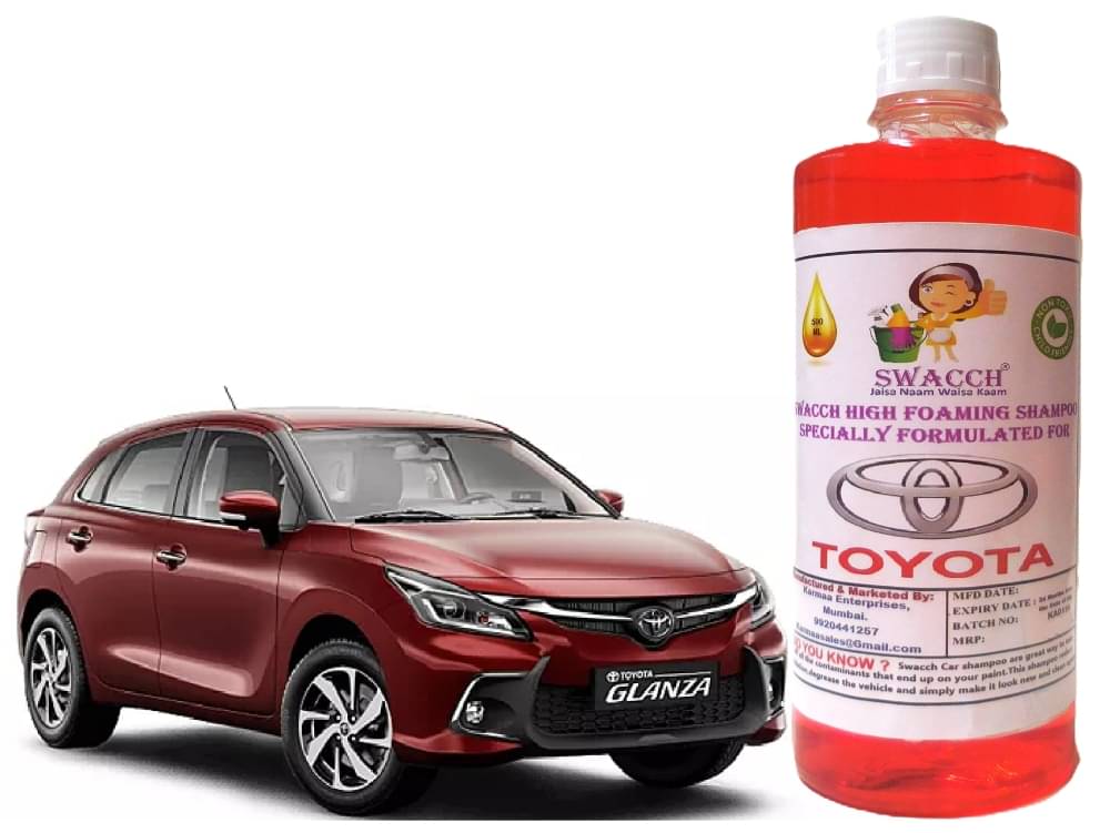 High Foaming Car Shampoo Formulated For Toyota Glanza I Non-Toxic Formula I Ph Balanced I Super Saver Pack I Premium Wax Formulation I Glossy & Shine I 500ml High Foaming Car Shampoo Formulated For Toyota Glanza I Non-Toxic Formula I Ph Balanced I Super Saver Pack I Premium Wax Formulation I Glossy & Shine I 500ml
