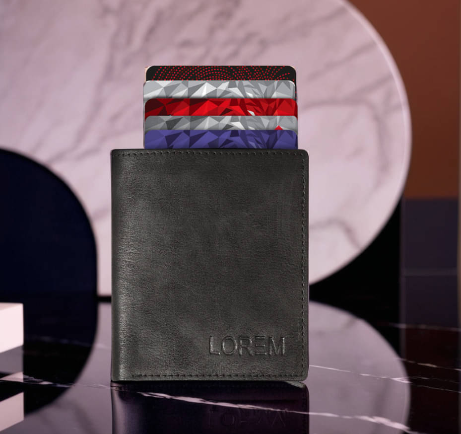     			Lorem Faux Leather Solid Men's RFID Wallet With 9 Slots For Card ( Black , Pack of 1 )