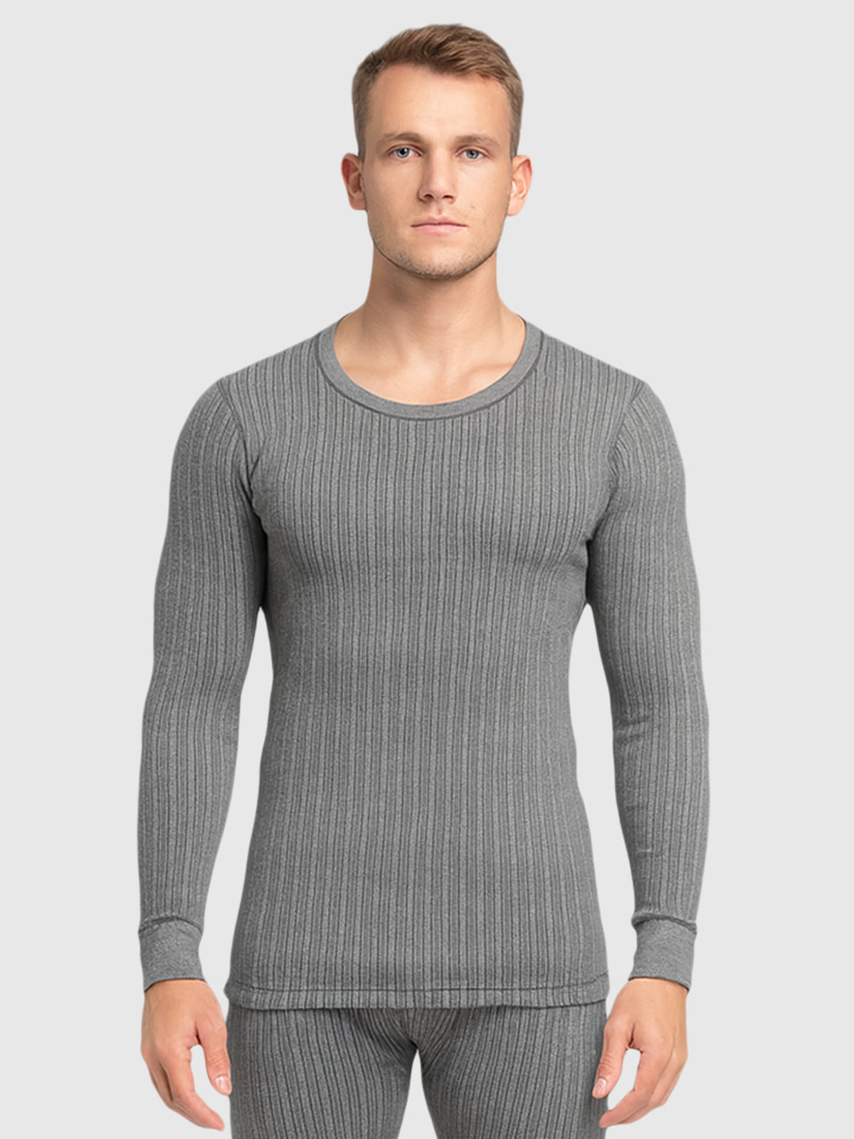 Lux Cozi Pack of 1 Cotton Blend Thermal Tops For Men's ( Charcoal )     			Lux Cozi Pack of 1 Cotton Blend Thermal Tops For Men's ( Charcoal )