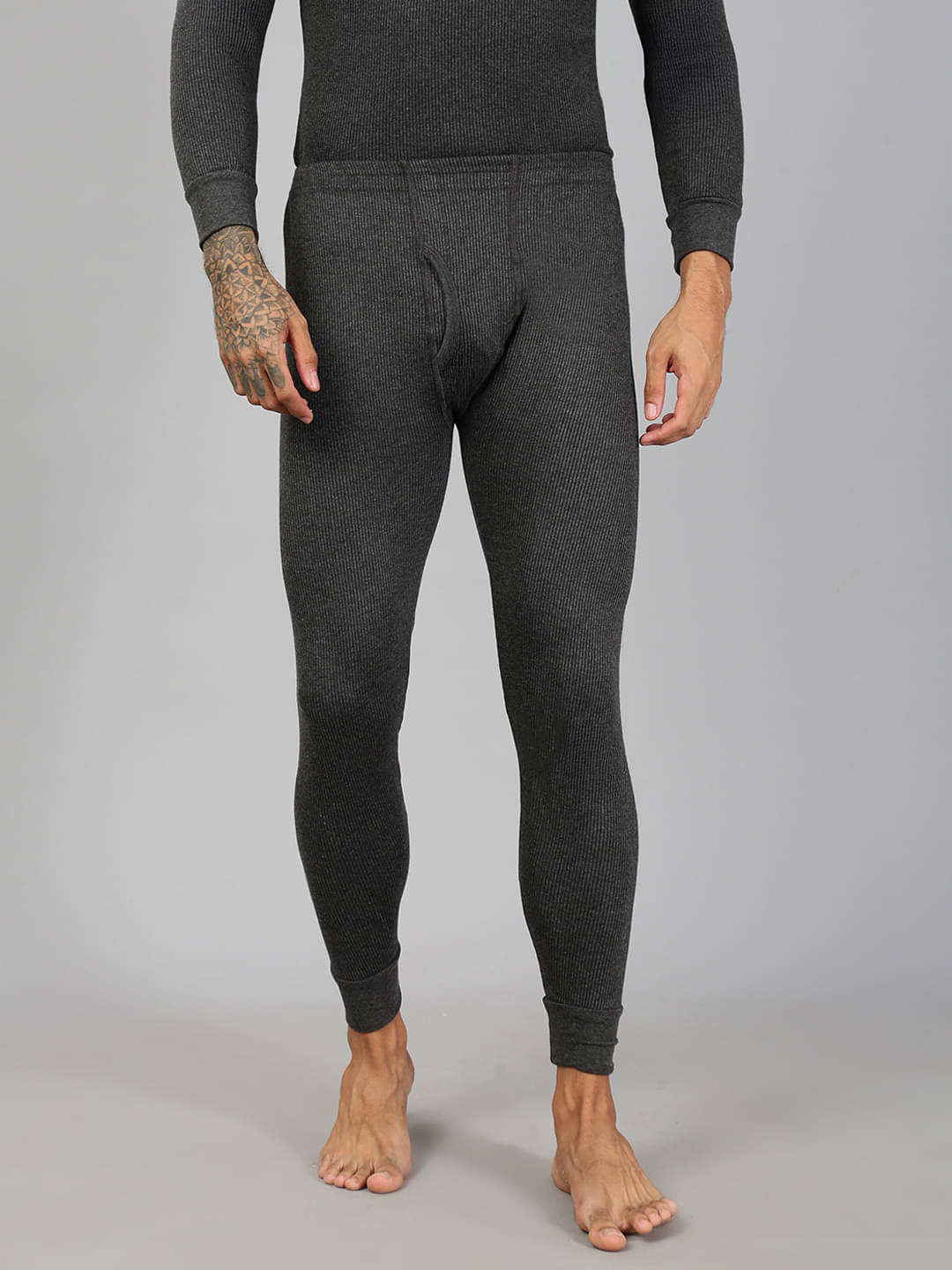     			Lux Cozi Pack of 1 Cotton Blend Thermal Bottoms For Men's ( Charcoal )