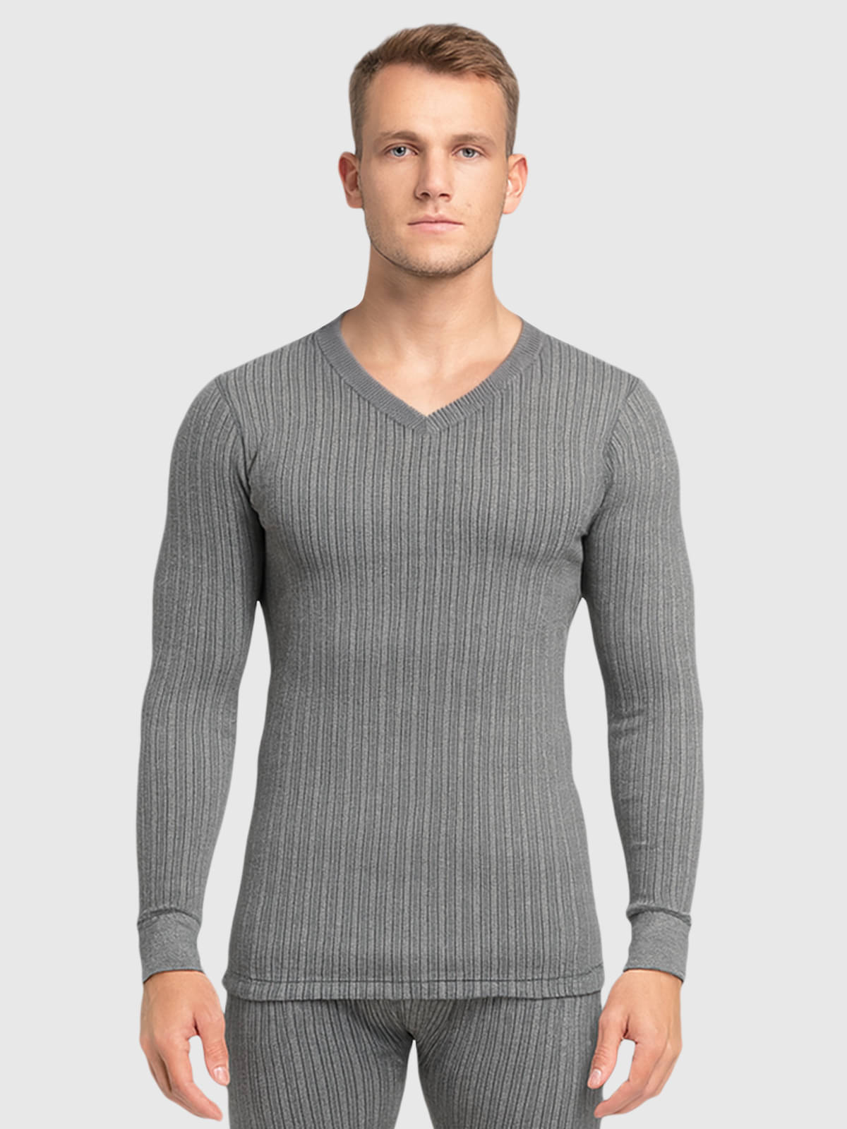     			Lux Cozi Pack of 1 Cotton Blend Thermal Tops For Men's ( Charcoal )
