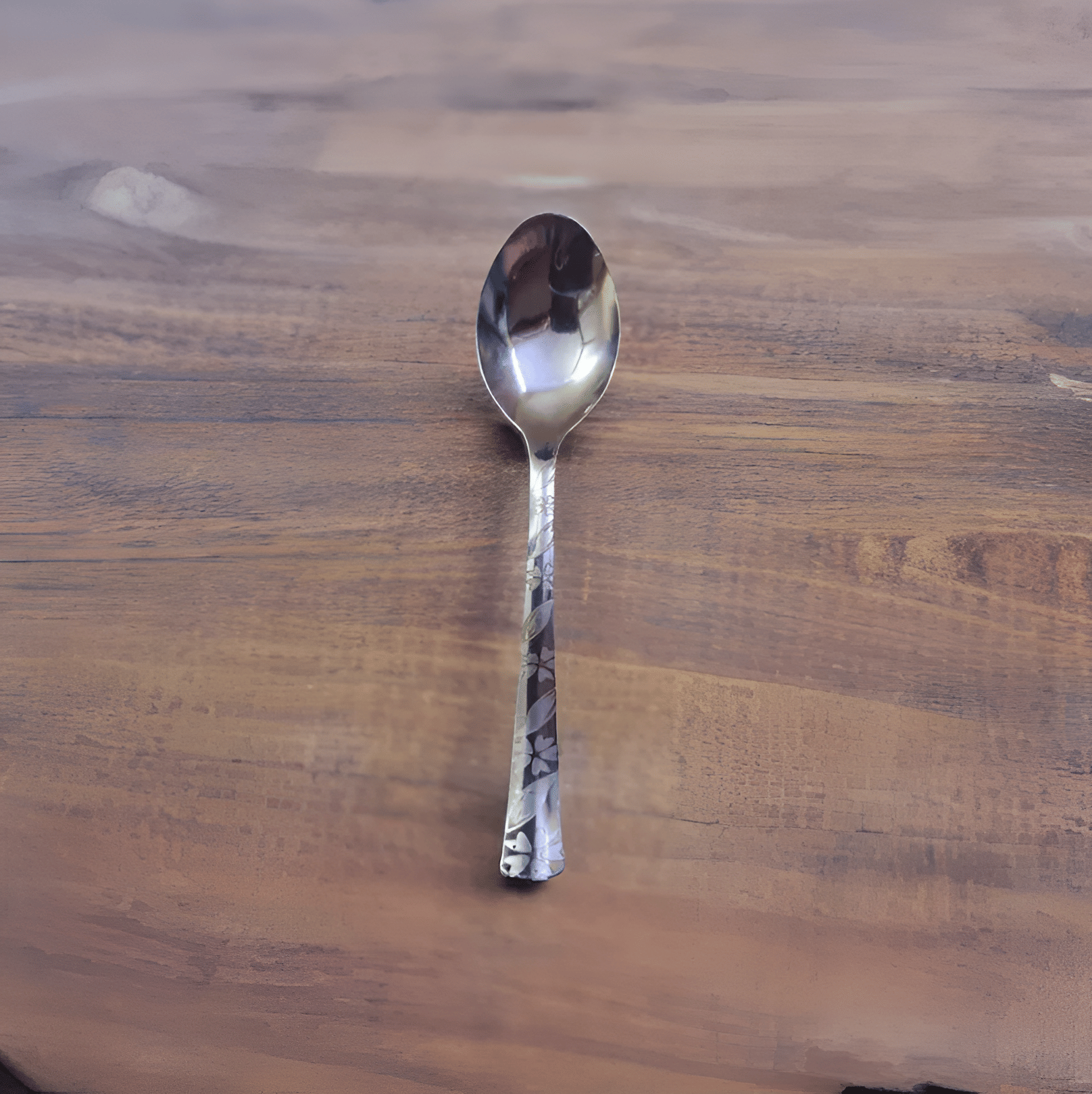 NIGAM ENTERPRISES Stainless Steel Laser Printed Serving Spoon Silver ( Pack of 12 )     			NIGAM ENTERPRISES Stainless Steel Laser Printed Serving Spoon Silver ( Pack of 12 )