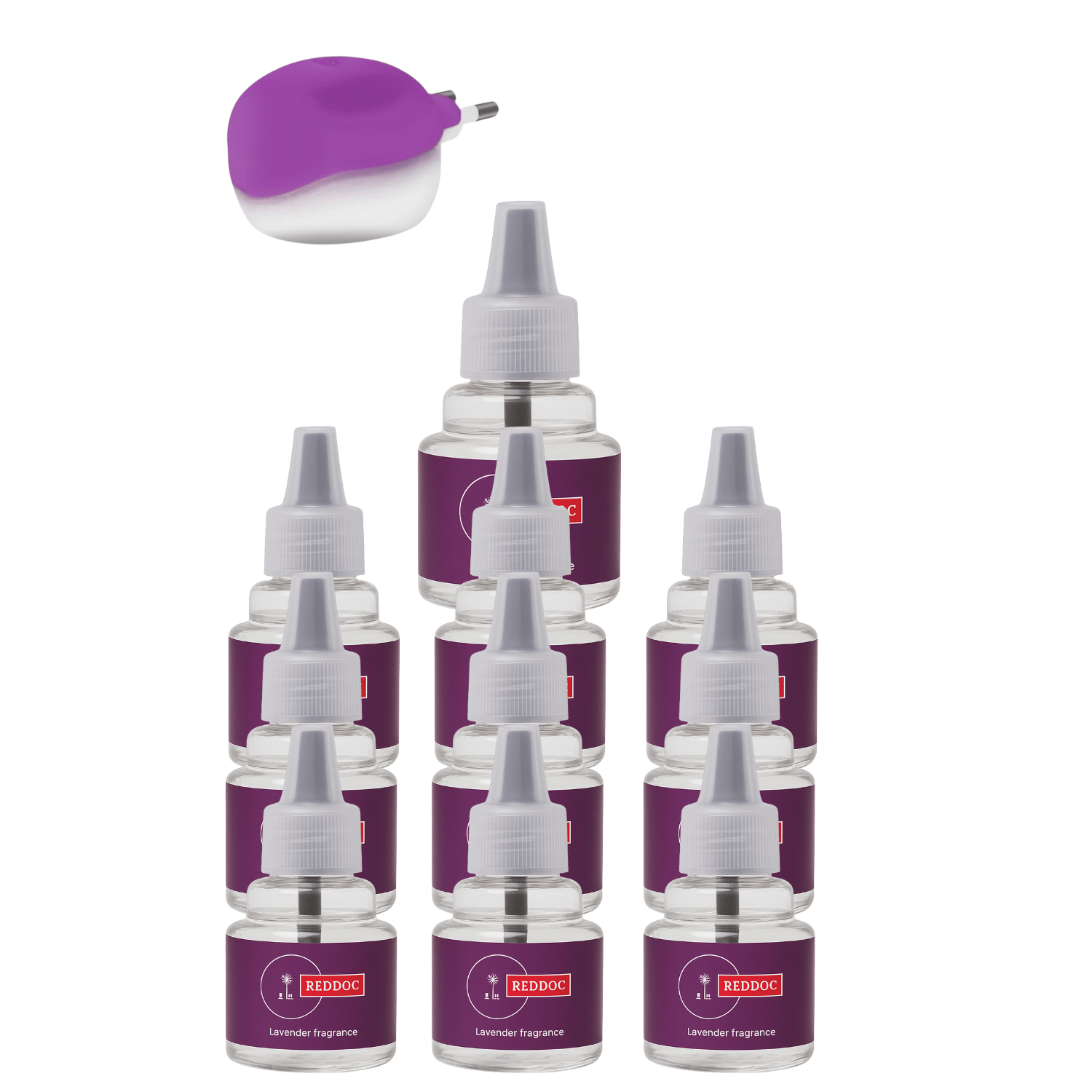 REDDOC PURPLE NEW Lavender Fragrane Herbal Mosquito Repellent Refill Natural Protection Against Dengue & Mosquitoes Mosquito Repellent PURPLE ( PACK OF 10)+M     			REDDOC PURPLE NEW Lavender Fragrane Herbal Mosquito Repellent Refill Natural Protection Against Dengue & Mosquitoes Mosquito Repellent PURPLE ( PACK OF 10)+M