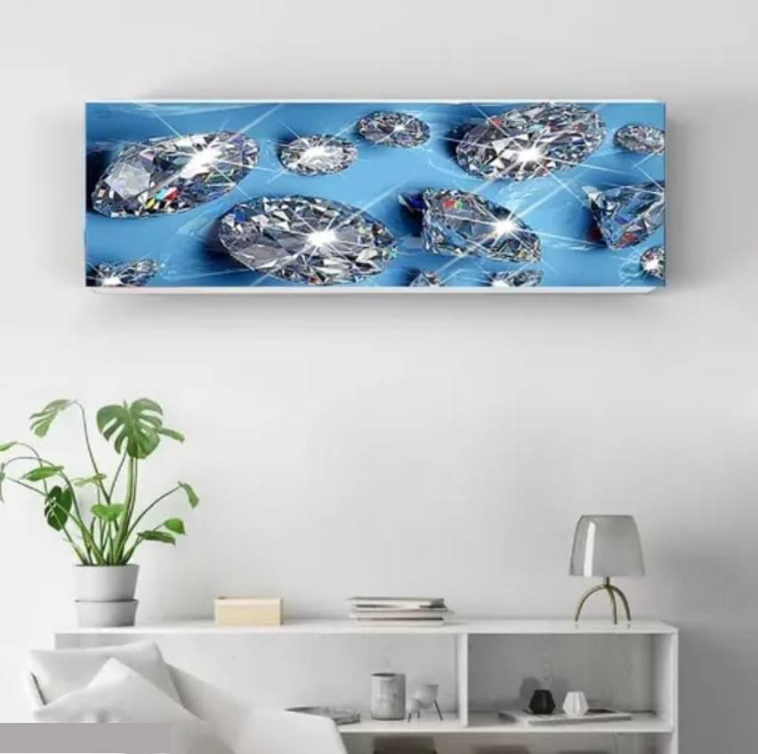     			REKHOLA Single Poly-Cotton White AC Cover for Split AC