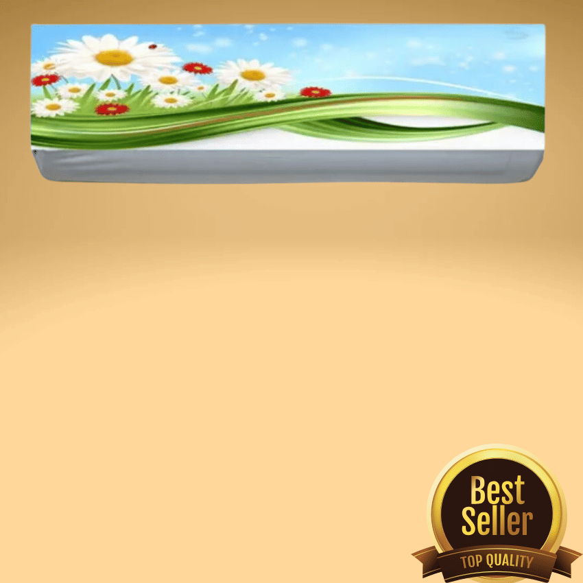 REKHOLA Single Poly-Cotton White AC Cover for Split AC     			REKHOLA Single Poly-Cotton White AC Cover for Split AC