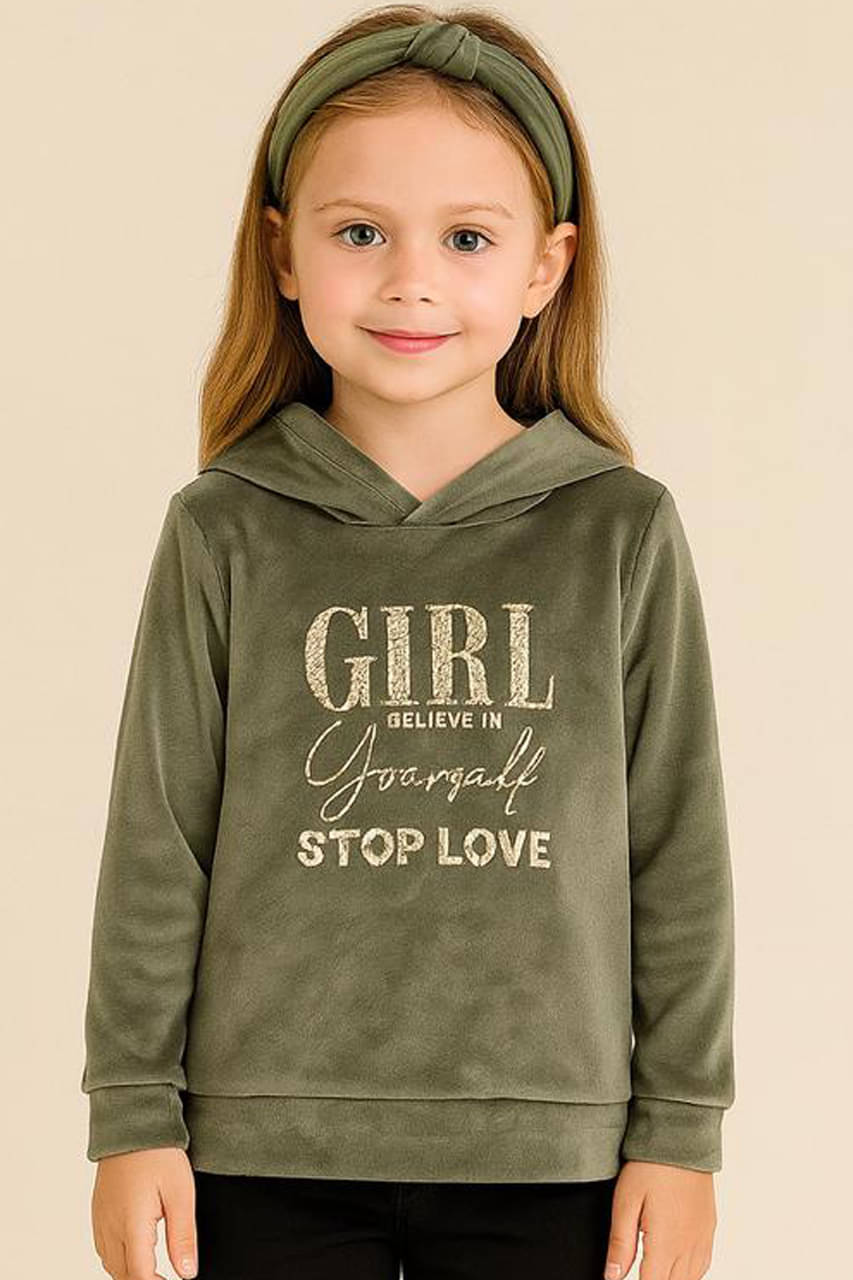     			RELANE Pack of 1 Girls Cotton Blend Sweatshirt ( Sea Green )