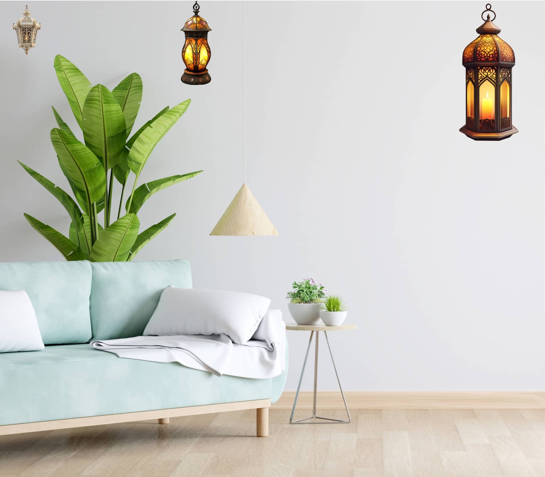 Set of 3 Lantern Vinyl Wall Stickers – Elegant Candle Lantern Design on 18x24 Inch Large Sheet Set of 3 Lantern Vinyl Wall Stickers – Elegant Candle Lantern Design on 18x24 Inch Large Sheet