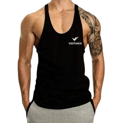 VESTARIX Pack of 1 Polyester Basic Vest For Men ( Black ) VESTARIX Pack of 1 Polyester Basic Vest For Men ( Black )