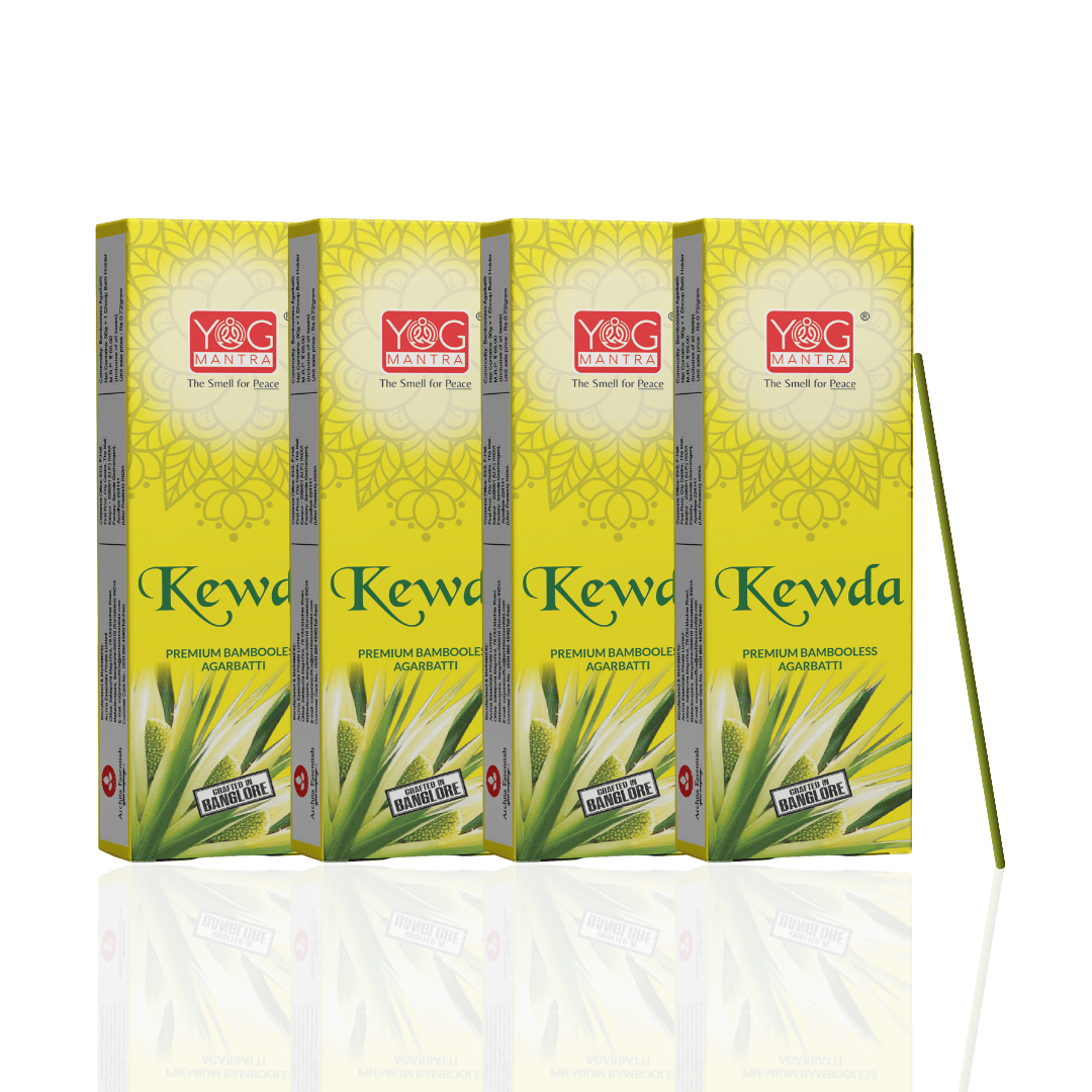     			yogmantra Dhoop Kewda 90 gm ( Pack of 4 )