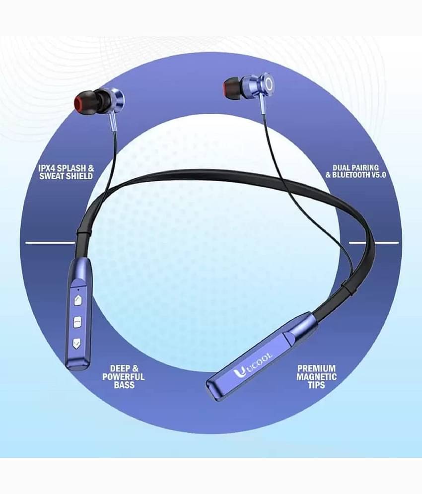 80 Hours Playtime Wireless Neckband headphones Earphone