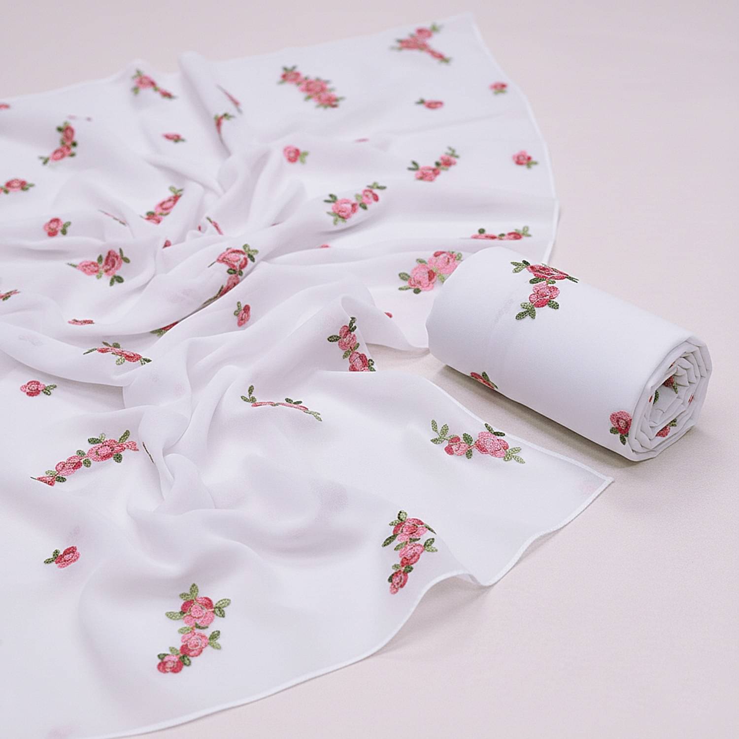 A TO Z CART Georgette Embroidered Regular Saree With Unstitched Blouse Piece ( White ) A TO Z CART Georgette Embroidered Regular Saree With Unstitched Blouse Piece ( White )