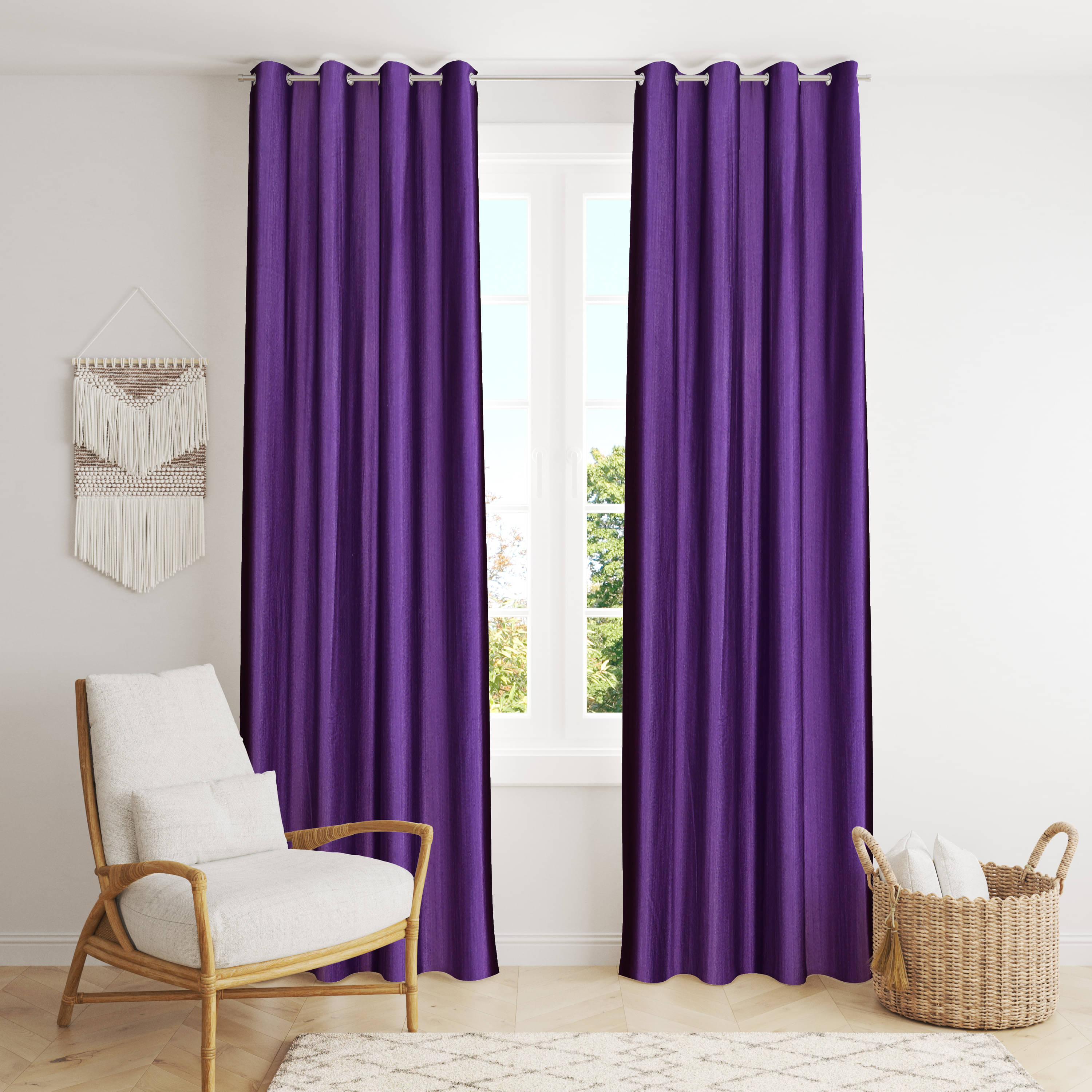 ADASHI INDIA Solid Semi-Transparent Eyelet Curtain 9 ft ( Pack of 1 ) - Multi Color ADASHI INDIA Solid Semi-Transparent Eyelet Curtain 9 ft ( Pack of 1 ) - Multi Color
