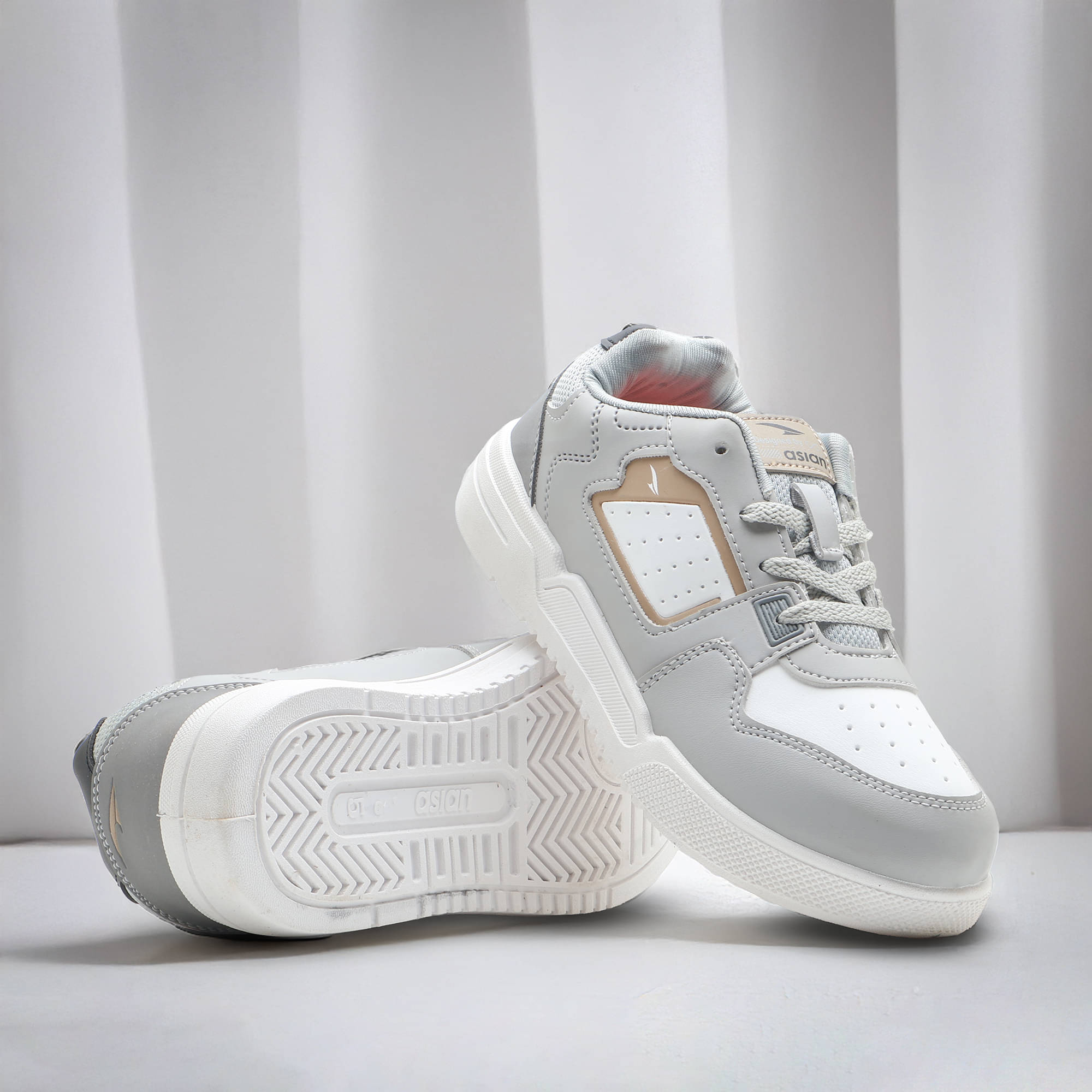     			ASIAN - Light Grey Boy's Sneakers ( 1 Pair )