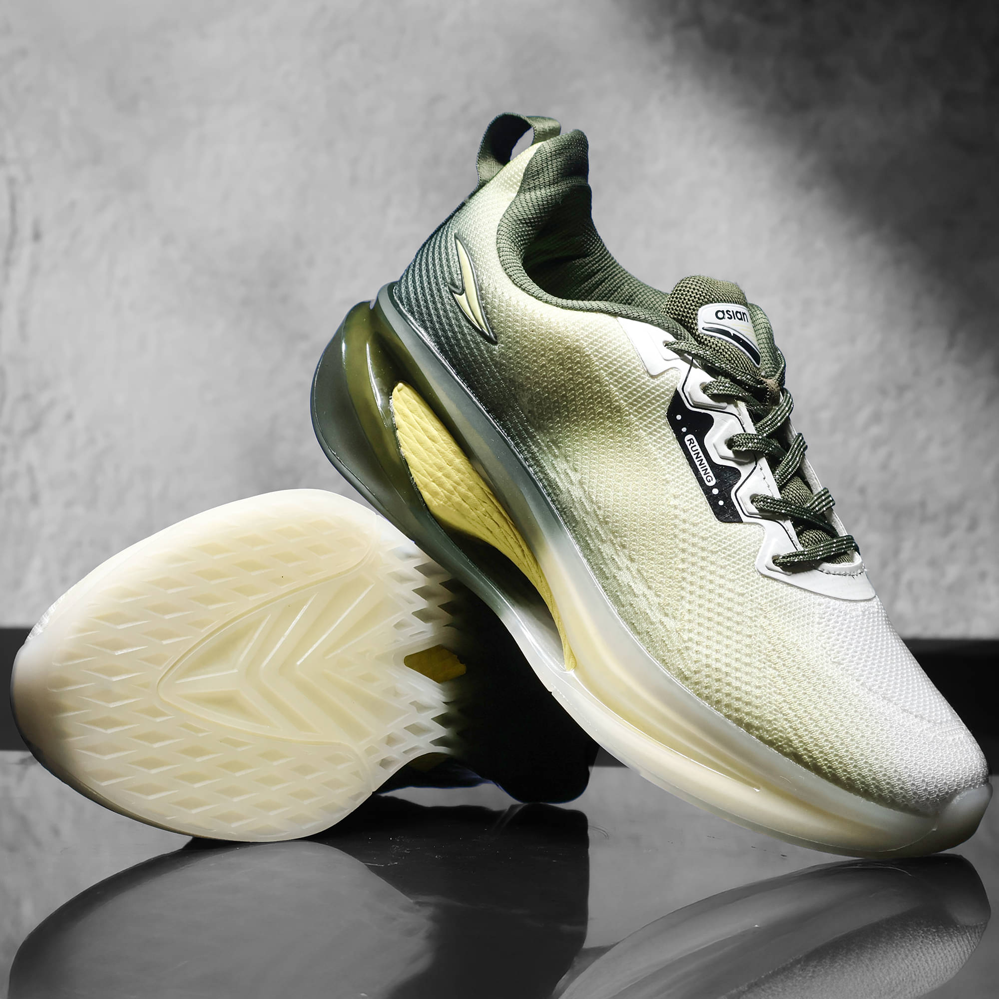 ASIAN NAVIGATOR-01 White Men's Sports Running Shoes     			ASIAN NAVIGATOR-01 White Men's Sports Running Shoes