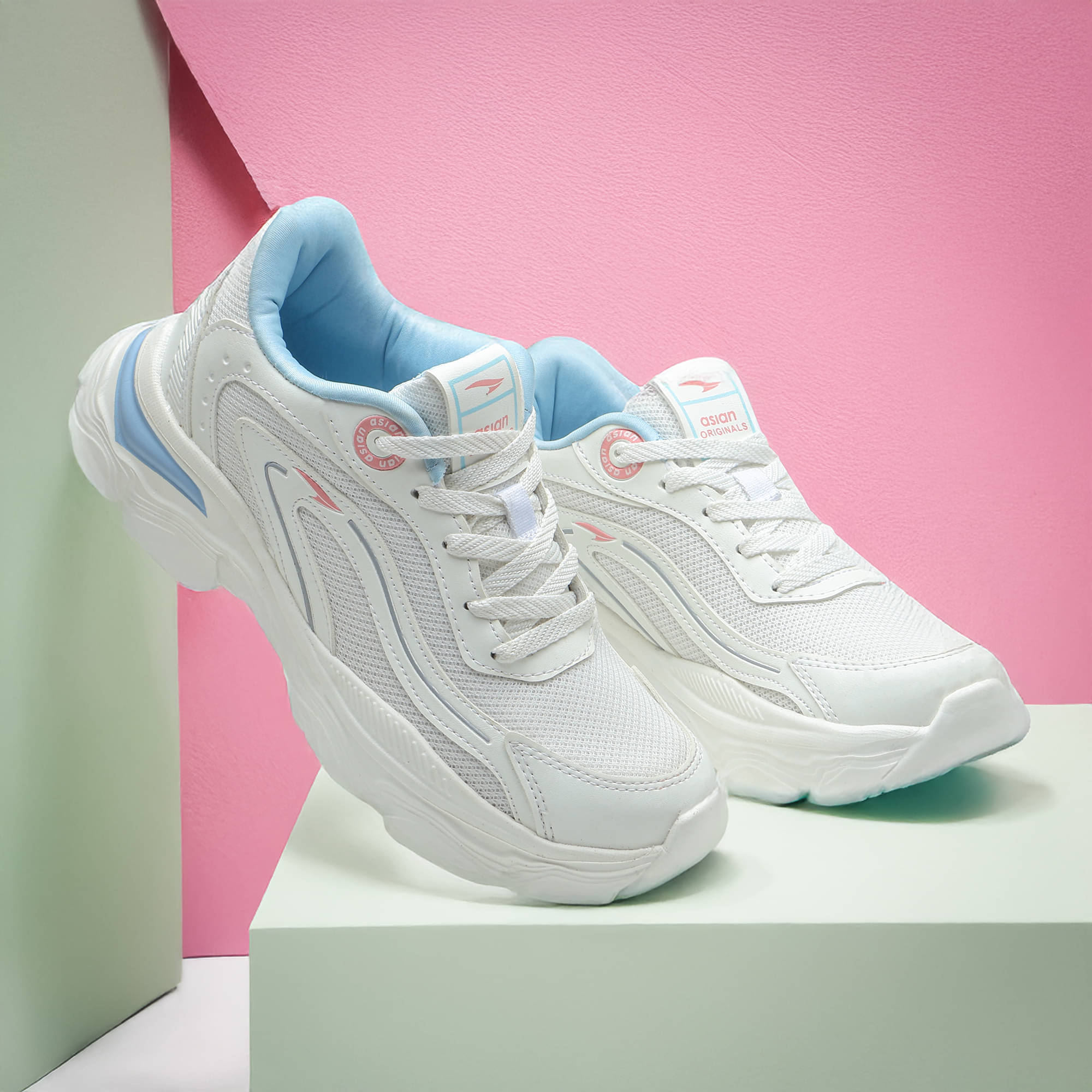     			ASIAN - Off White Women's Running Shoes