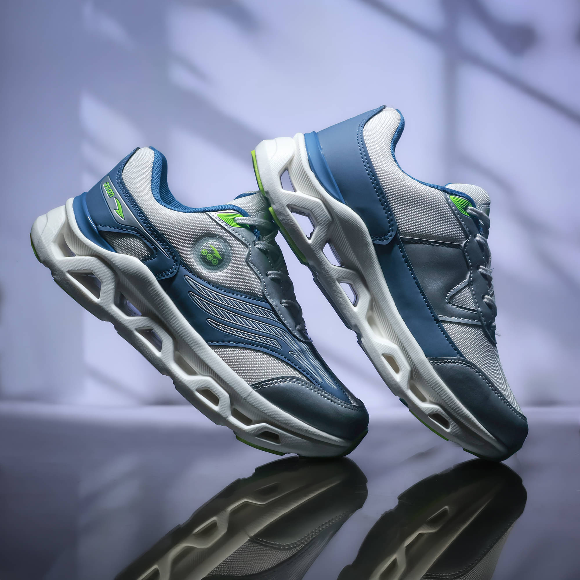 ASIAN POWERKICK-23 Blue Men's Sports Running Shoes ASIAN POWERKICK-23 Blue Men's Sports Running Shoes