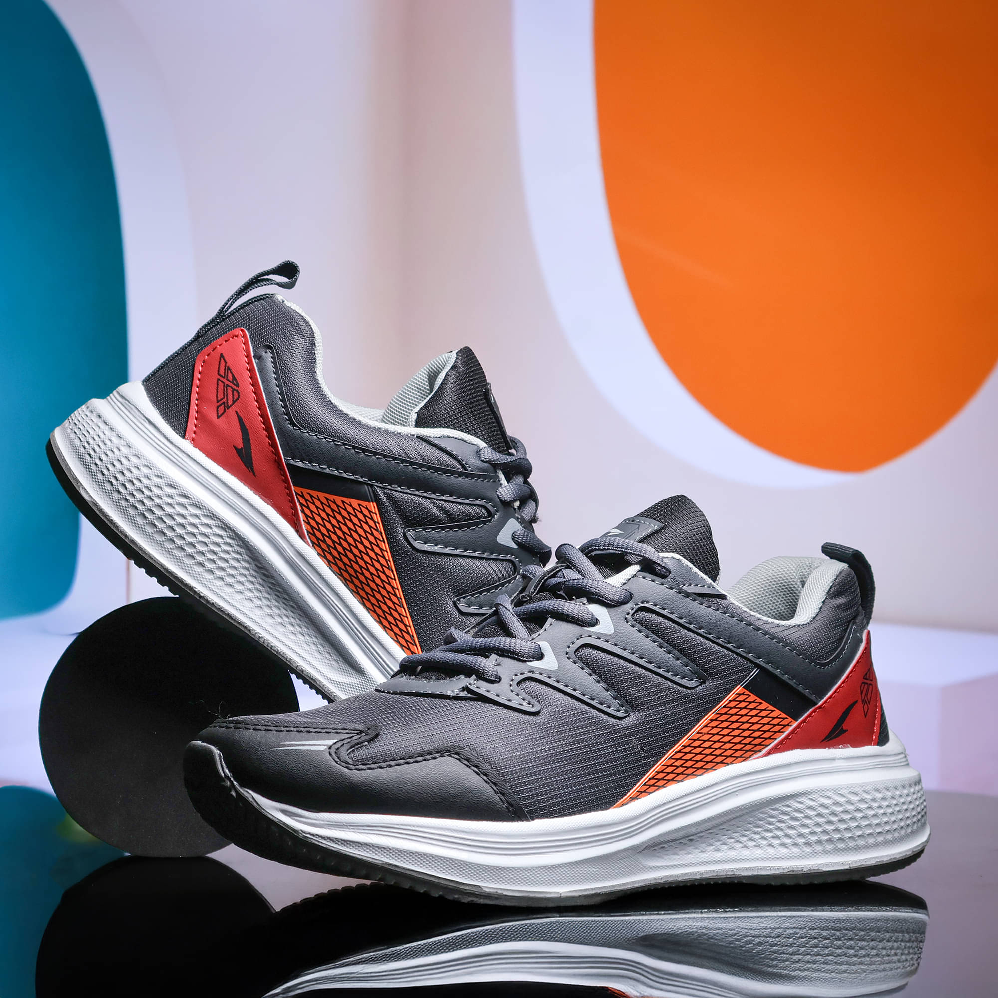     			ASIAN THAR-22 Dark Grey Men's Sports Running Shoes