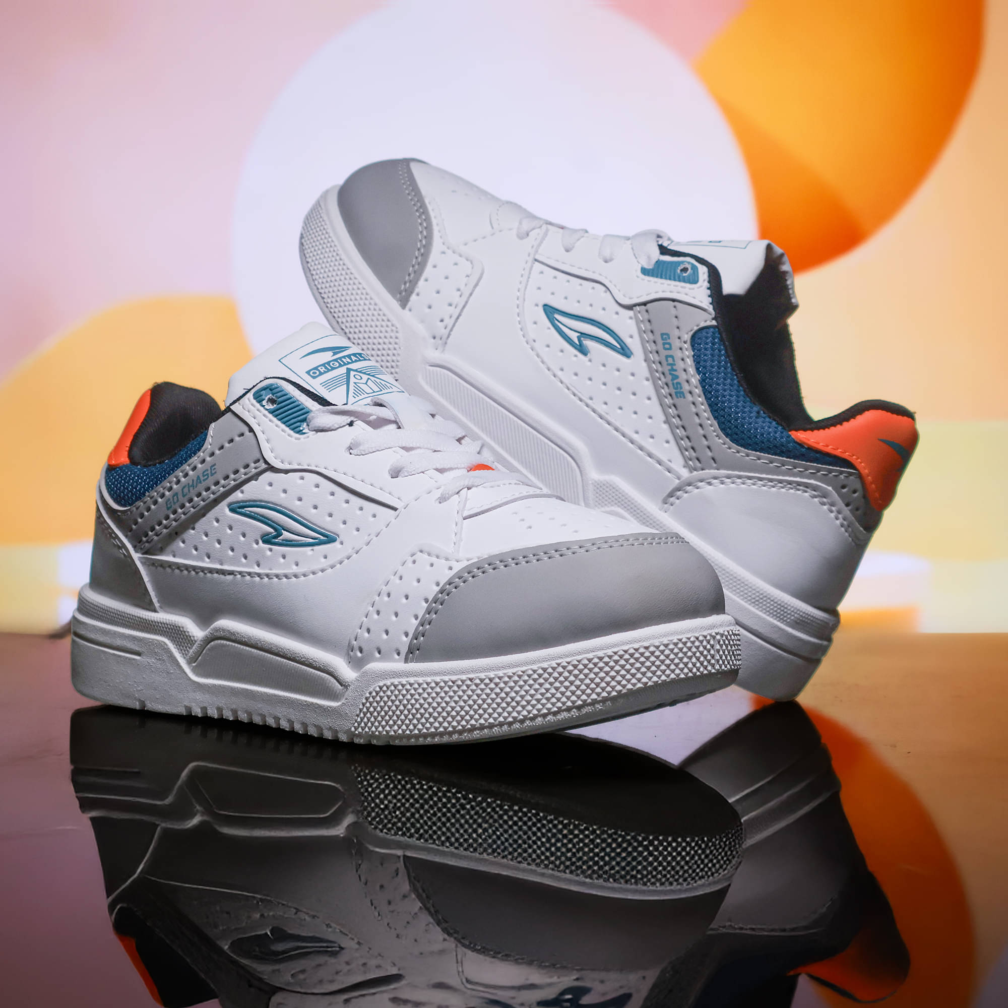     			ASIAN - White Boy's Sneakers ( 1 Pair )