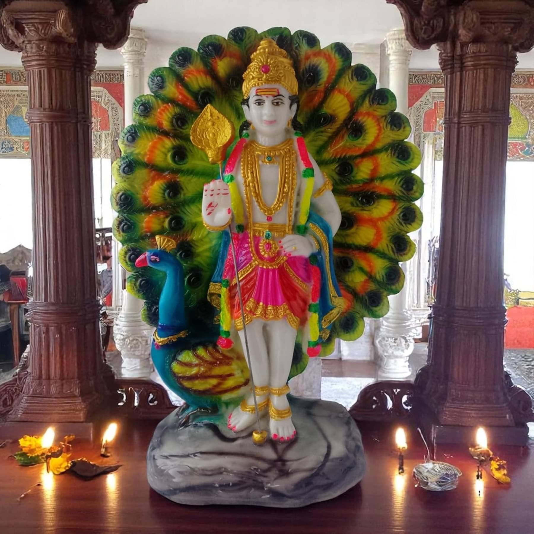     			Anantamitra Polyresin Karthikeya Swamy Idol ( 27 cm )