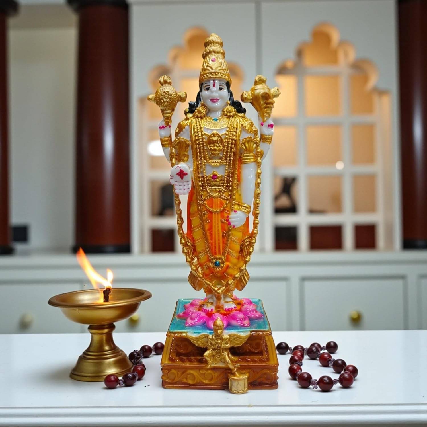 Anantamitra Polyresin Tirupati Balaji Idol ( 21.5 cm ) Anantamitra Polyresin Tirupati Balaji Idol ( 21.5 cm )
