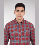 Blue Star Cotton Blend Regular Fit Checks Full Sleeves Men's Casual Shirt - Brown ( Pack of 1 )