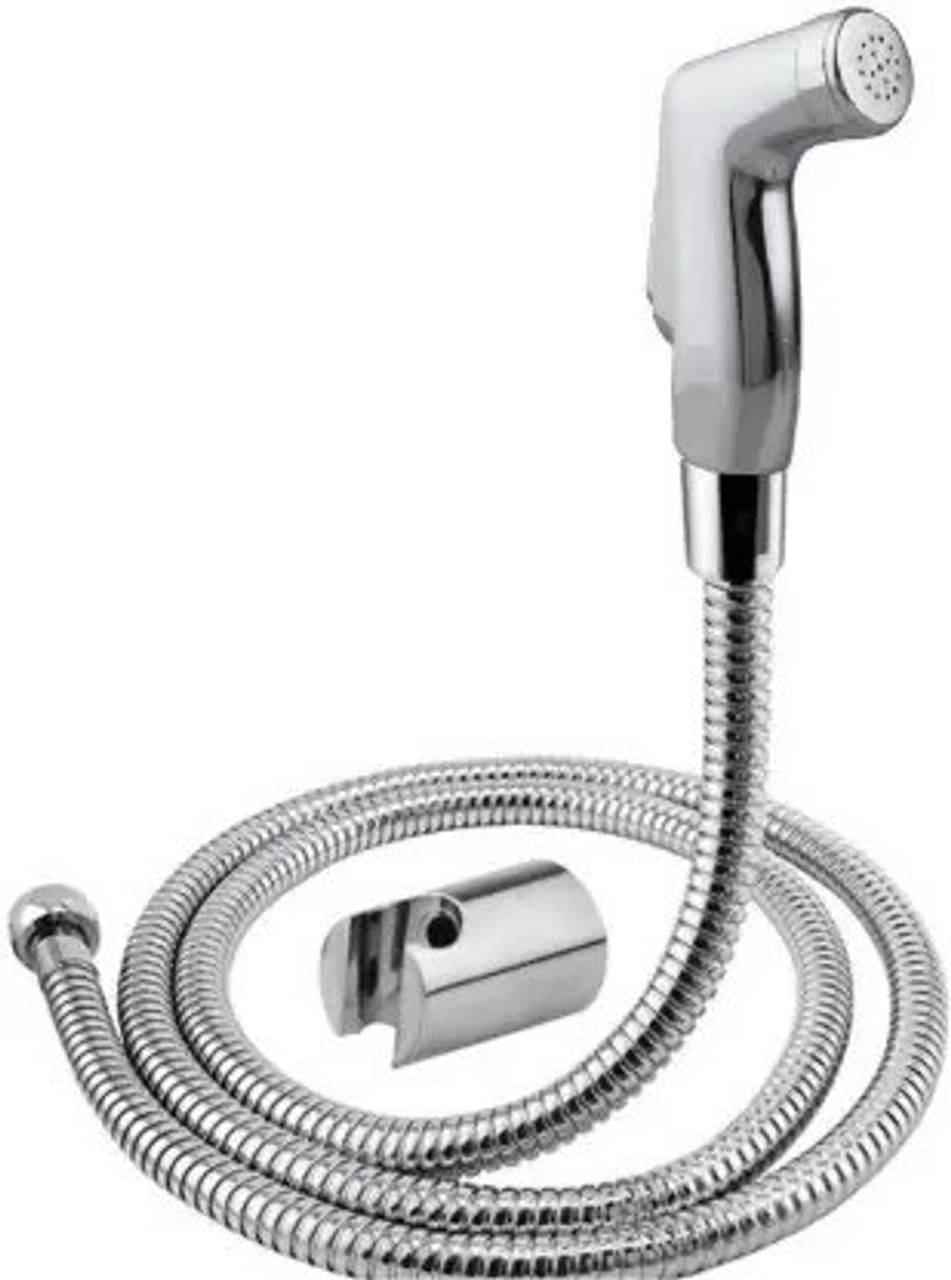 Brezza ABS Health Faucet with 1 m Flexible Hose Pipe and Wall Hook - Set of 1 Health Faucet  (Centerset Installation Type)     			Brezza ABS Health Faucet with 1 m Flexible Hose Pipe and Wall Hook - Set of 1 Health Faucet  (Centerset Installation Type)