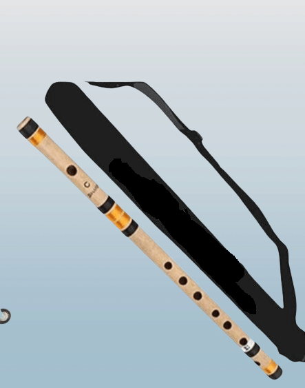     			C Sharp Medium & Indian professional Right Handed Bamboo Flute 18.5 inch Size 46 Centimeter Length With Well Tune Charming & glowing Sound