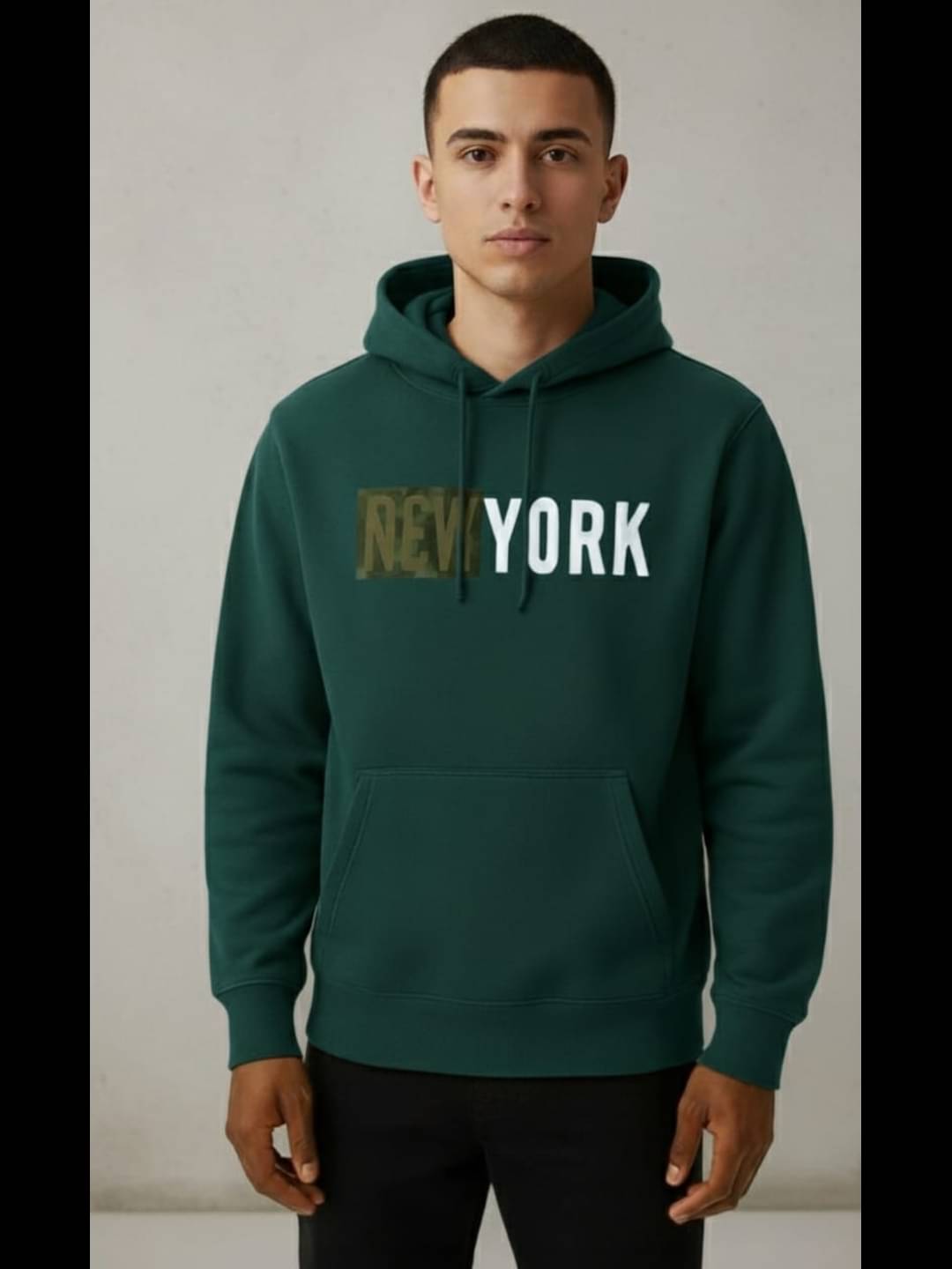 CALOYA Fleece Hooded Men's Sweatshirt - Olive ( Pack of 1 ) CALOYA Fleece Hooded Men's Sweatshirt - Olive ( Pack of 1 )