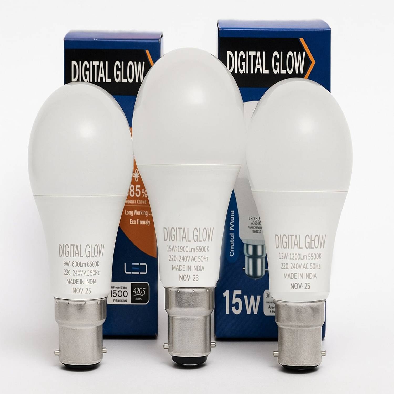 Digital glow 15W Cool Day Light LED Bulb ( Pack of 3 ) Digital glow 15W Cool Day Light LED Bulb ( Pack of 3 )