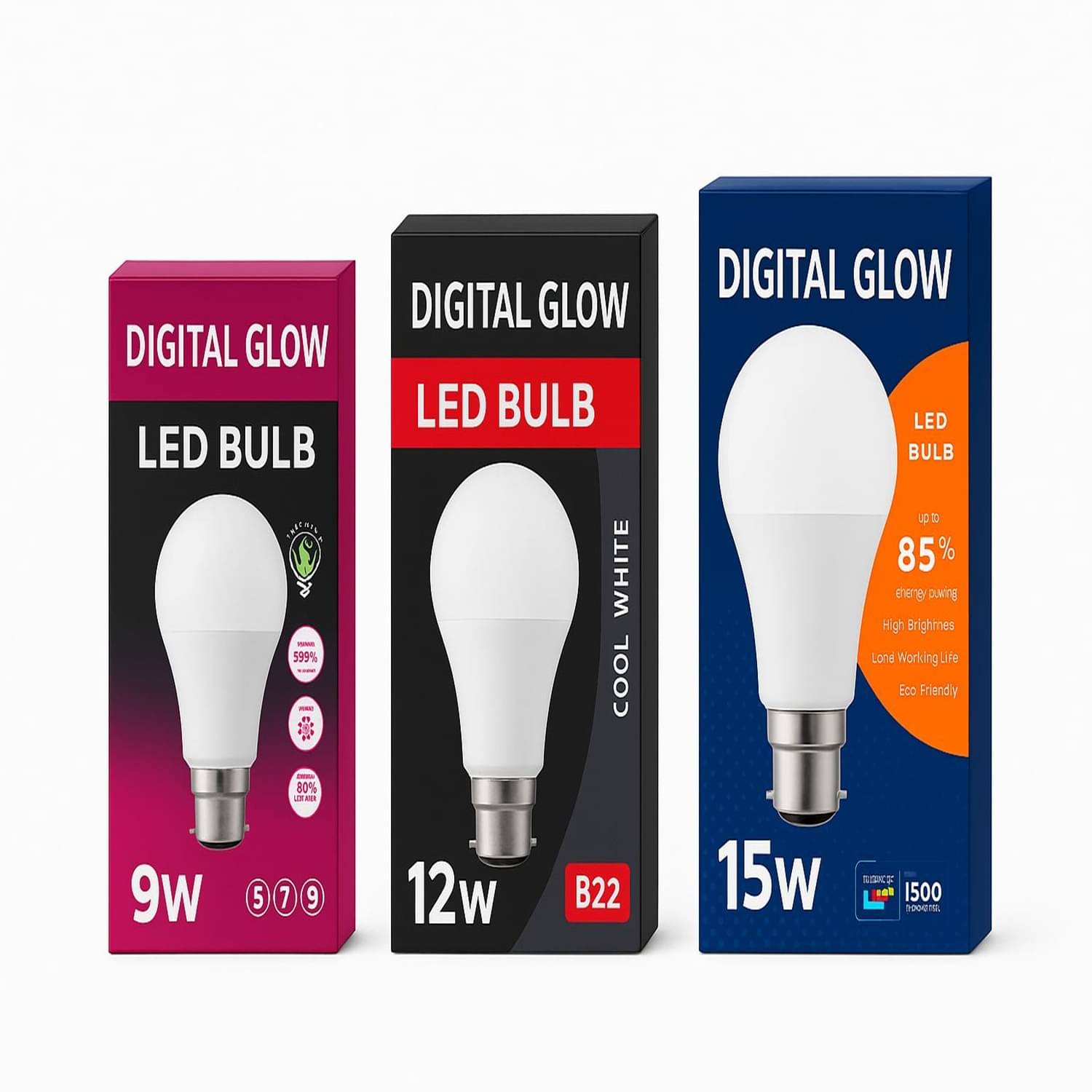 Digital glow 15W Cool Day Light LED Bulb ( Pack of 3 ) Digital glow 15W Cool Day Light LED Bulb ( Pack of 3 )