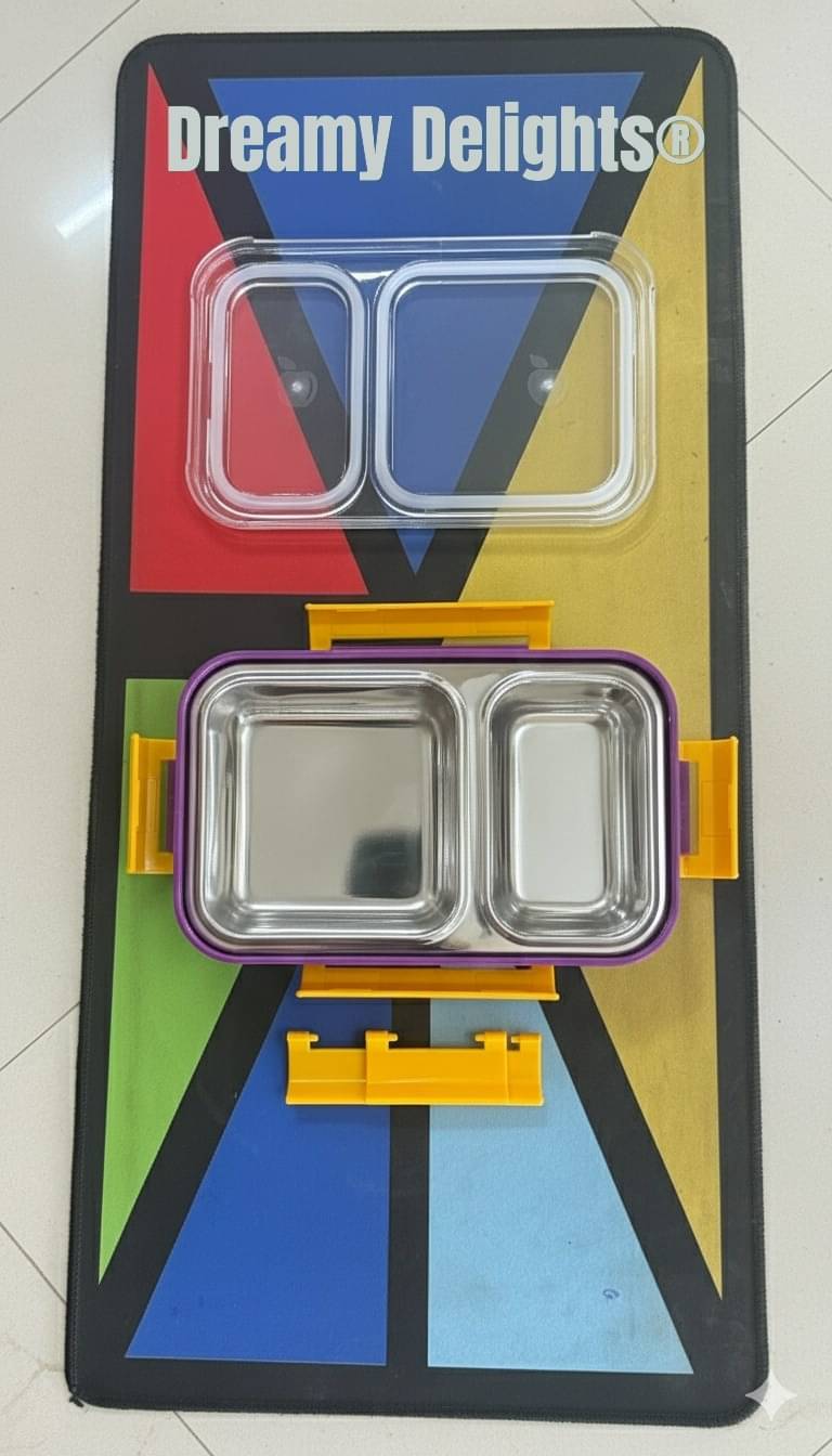     			Dreamy Delights Stainless Steel Insulated Lunch Box 2 - Container ( Pack of 1 )