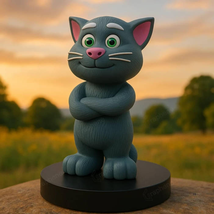     			Electronic Interactive Talking Tom Cat for Toddlers Musical Toy Gift Kids Educational Learning Tool Language Skill and Safe Durable Repeating and Singing Functions Fun Mimicking Toy