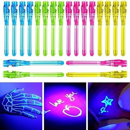 FREEDY CRAFT Portable Invisible Magic Pen with UV-Light (Set of 12) (Random Color)     			FREEDY CRAFT Portable Invisible Magic Pen with UV-Light (Set of 12) (Random Color)