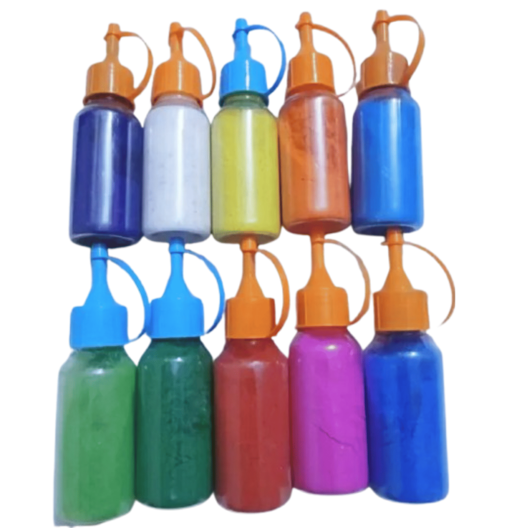     			Generic Multicolour Powder Rangoli - Pack of 10