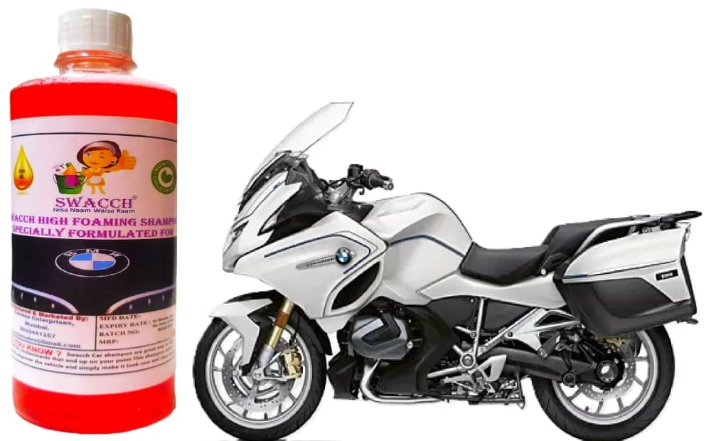     			High Foaming Bike Shampoo Formulated For BMW R 1250 RT , Thick Foam with Wax Coat I Non-Toxic Formula I Ph Balanced I Super Saver Pack I Premium Wax Formulation I Glossy & Shine I 500ml