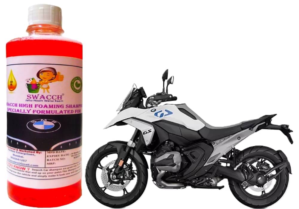 High Foaming Bike Shampoo Formulated For BMW R 1300 GS , Thick Foam with Wax Coat I Non-Toxic Formula I Ph Balanced I Super Saver Pack I Premium Wax Formulation I Glossy & Shine I 500ml High Foaming Bike Shampoo Formulated For BMW R 1300 GS , Thick Foam with Wax Coat I Non-Toxic Formula I Ph Balanced I Super Saver Pack I Premium Wax Formulation I Glossy & Shine I 500ml