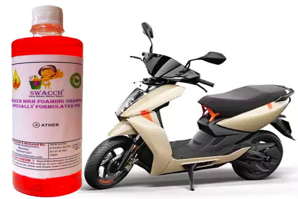 High Foaming Bike Shampoo Formulated For Ather 450X , Thick Foam with Wax Coat I Non-Toxic Formula I Ph Balanced I Super Saver Pack I Premium Wax Formulation I Glossy & Shine I 500ml High Foaming Bike Shampoo Formulated For Ather 450X , Thick Foam with Wax Coat I Non-Toxic Formula I Ph Balanced I Super Saver Pack I Premium Wax Formulation I Glossy & Shine I 500ml
