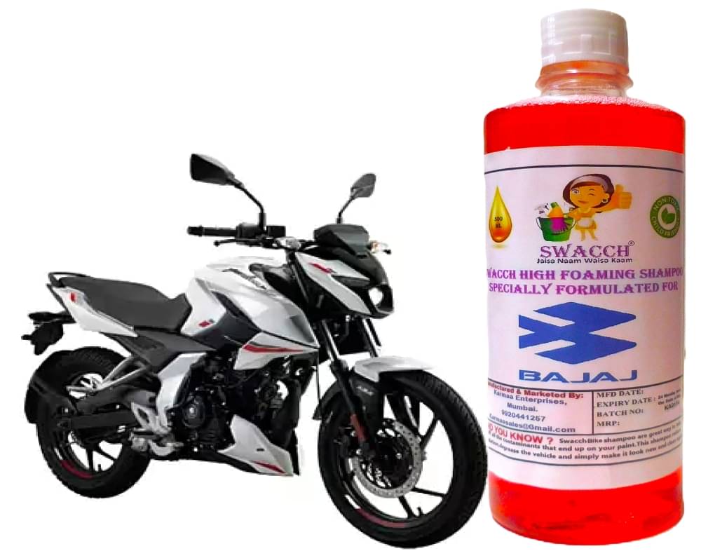 High Foaming Bike Shampoo Formulated For Bajaj Pulsar N150 , Thick Foam with Wax Coat I Non-Toxic Formula I Ph Balanced I Super Saver Pack I Premium Wax Formulation I Glossy & Shine I 500ml High Foaming Bike Shampoo Formulated For Bajaj Pulsar N150 , Thick Foam with Wax Coat I Non-Toxic Formula I Ph Balanced I Super Saver Pack I Premium Wax Formulation I Glossy & Shine I 500ml