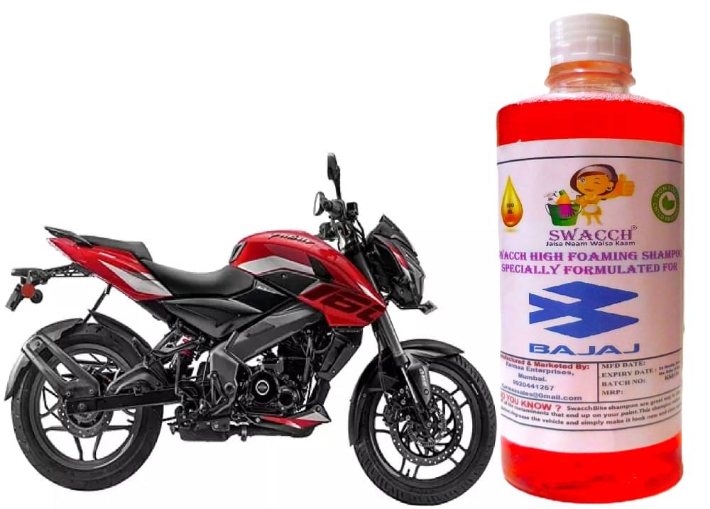 High Foaming Bike Shampoo Formulated For Bajaj Pulsar NS160 , Thick Foam with Wax Coat I Non-Toxic Formula I Ph Balanced I Super Saver Pack I Premium Wax Formulation I Glossy & Shine I 500ml High Foaming Bike Shampoo Formulated For Bajaj Pulsar NS160 , Thick Foam with Wax Coat I Non-Toxic Formula I Ph Balanced I Super Saver Pack I Premium Wax Formulation I Glossy & Shine I 500ml