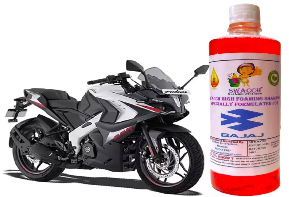 High Foaming Bike Shampoo Formulated For Bajaj Pulsar RS 200 , Thick Foam with Wax Coat I Non-Toxic Formula I Ph Balanced I Super Saver Pack I Premium Wax Formulation I Glossy & Shine I 500ml High Foaming Bike Shampoo Formulated For Bajaj Pulsar RS 200 , Thick Foam with Wax Coat I Non-Toxic Formula I Ph Balanced I Super Saver Pack I Premium Wax Formulation I Glossy & Shine I 500ml