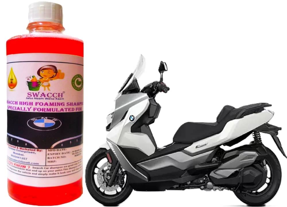 High Foaming Bike Shampoo Formulated For BMW C 400 GT , Thick Foam with Wax Coat I Non-Toxic Formula I Ph Balanced I Super Saver Pack I Premium Wax Formulation I Glossy & Shine I 500ml High Foaming Bike Shampoo Formulated For BMW C 400 GT , Thick Foam with Wax Coat I Non-Toxic Formula I Ph Balanced I Super Saver Pack I Premium Wax Formulation I Glossy & Shine I 500ml