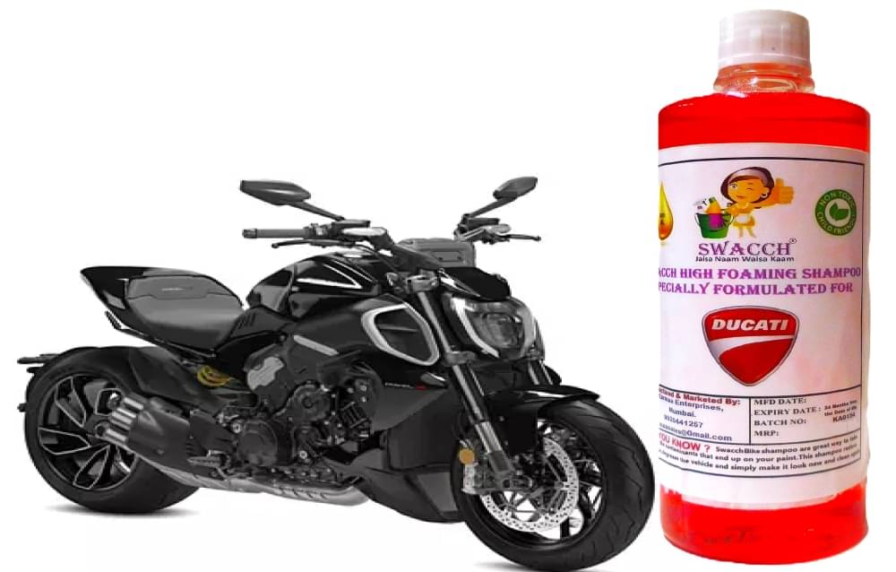 High Foaming Bike Shampoo Formulated For Ducati Diavel V4 I Thick Foam with Wax Coat I Non-Toxic Formula I Ph Balanced I Super Saver Pack I Premium Wax Formulation I Glossy & Shine I 500ml High Foaming Bike Shampoo Formulated For Ducati Diavel V4 I Thick Foam with Wax Coat I Non-Toxic Formula I Ph Balanced I Super Saver Pack I Premium Wax Formulation I Glossy & Shine I 500ml